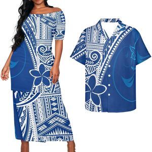 5319 Samoa Couple Sets Outfits Samoan Ethnic Boho Off